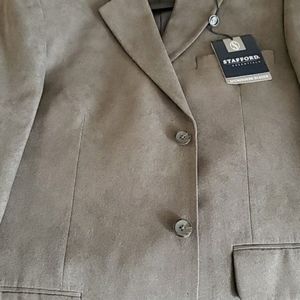 Stafford Classic Fit Pebble Grey Suit Coat